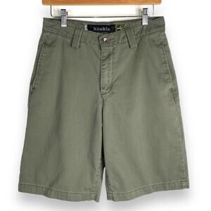 Vintage 90s Levi’s SilverTab Olive Green Khaki Shorts Bermuda High Rise 🌿🔥